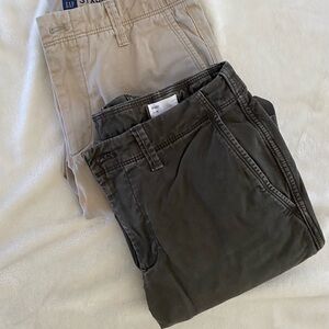 GAP Men's Chinos in Beige and Charcoal